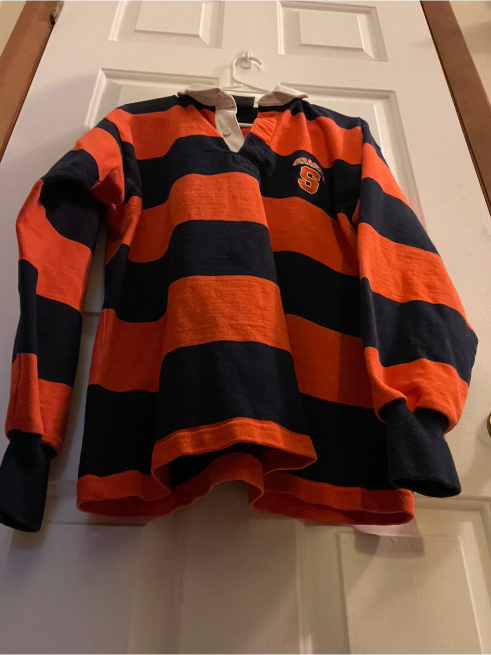 Syracuse Orange & Navy Striped Rugby Shirt - Mens - Picture 9 of 10